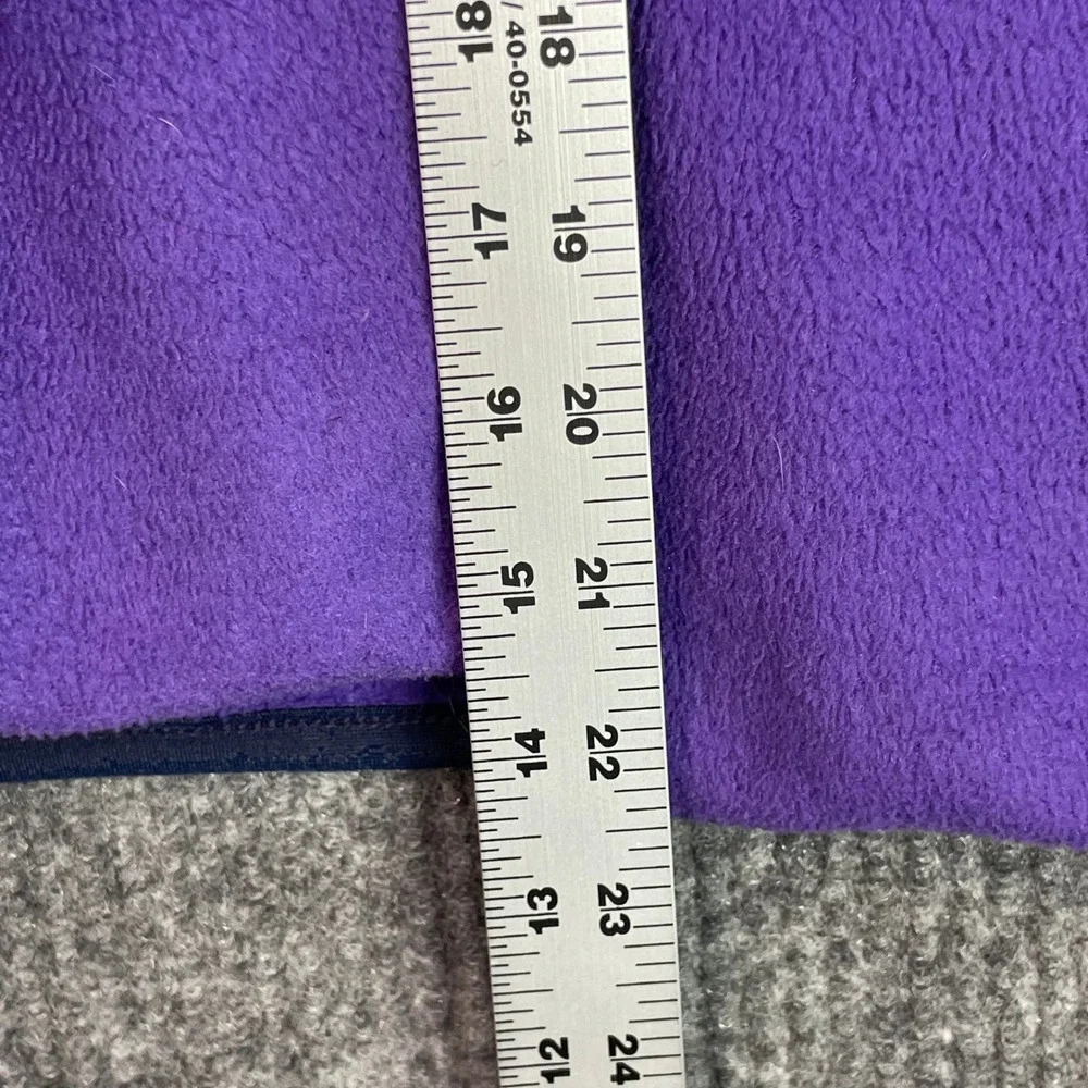 Patagonia Fleece Jacket Womens 11/12 Purple Vintage Synchilla USA *Broken ZIp